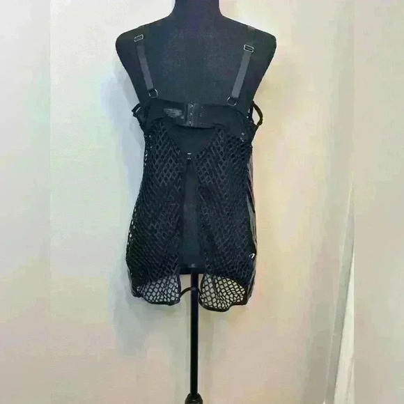 NWT Fishnet and Vinyl dress - Picture 3 of 4